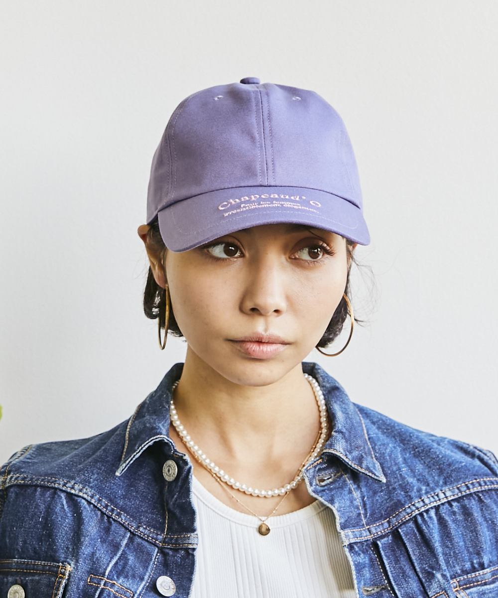 Chapeaud'O Canvas Embroidery Cap(505149040) | Chapeaud'O(Chapeaud