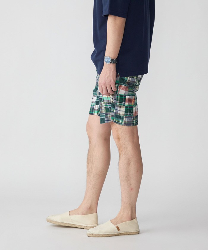 セール 50%OFF】SHIPS: パッチワーク マドラスチェック ショート