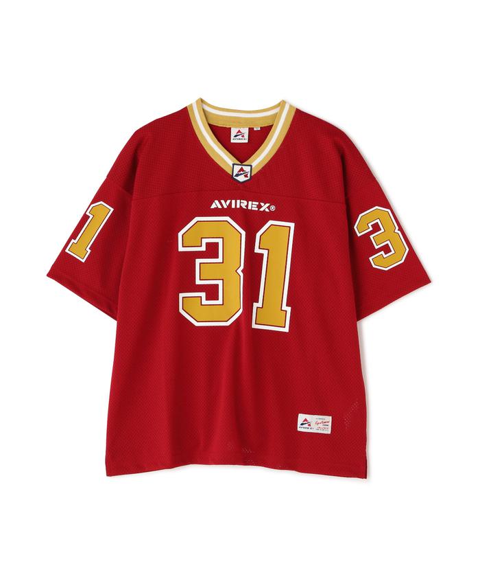 XLARGE ★ GAME メッシュ フットボール ゲーム シャツ セール】MESH FOOTBALL GAME T－SHIRT / メッシュ フットボール