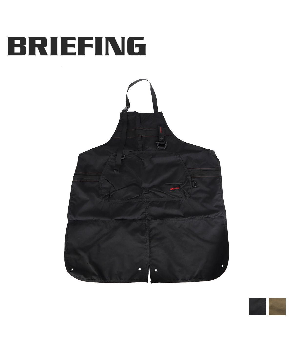 BRIEFING カーキ エプロン