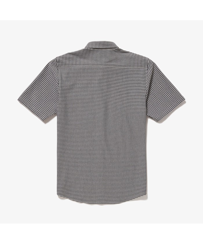 クールマックスブレンドジャガード半袖チェックシャツ(505186671