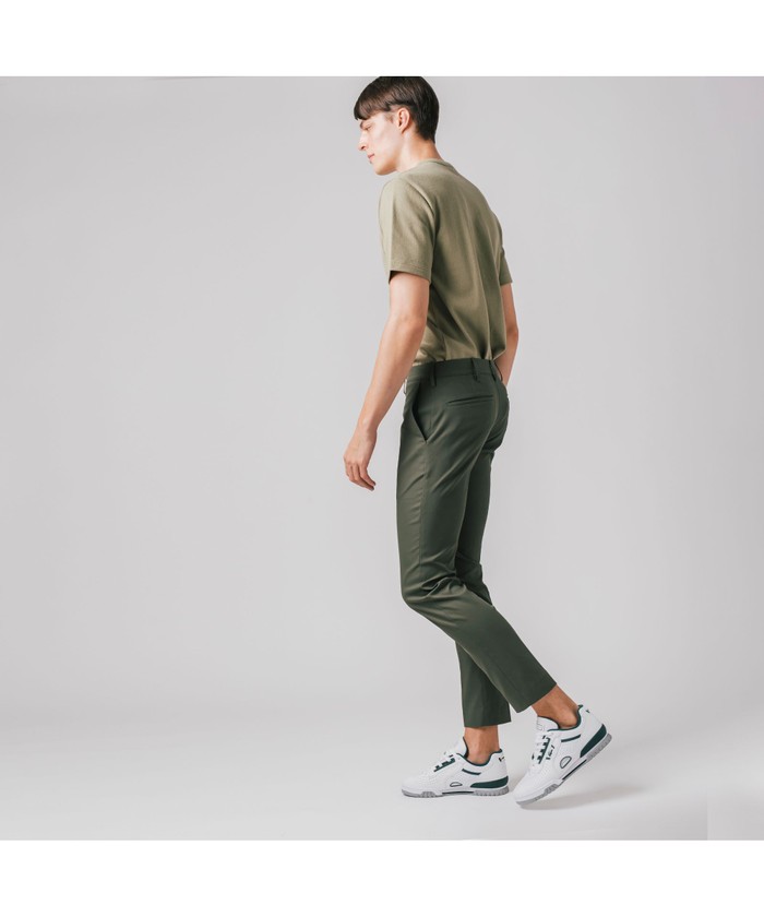 LACOSTE｜撥水 オックスフォード ストレッチ センタークリース