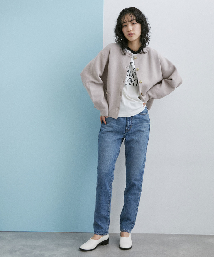 セール】【サステナブル・WEB限定】コクーンスリーブニット