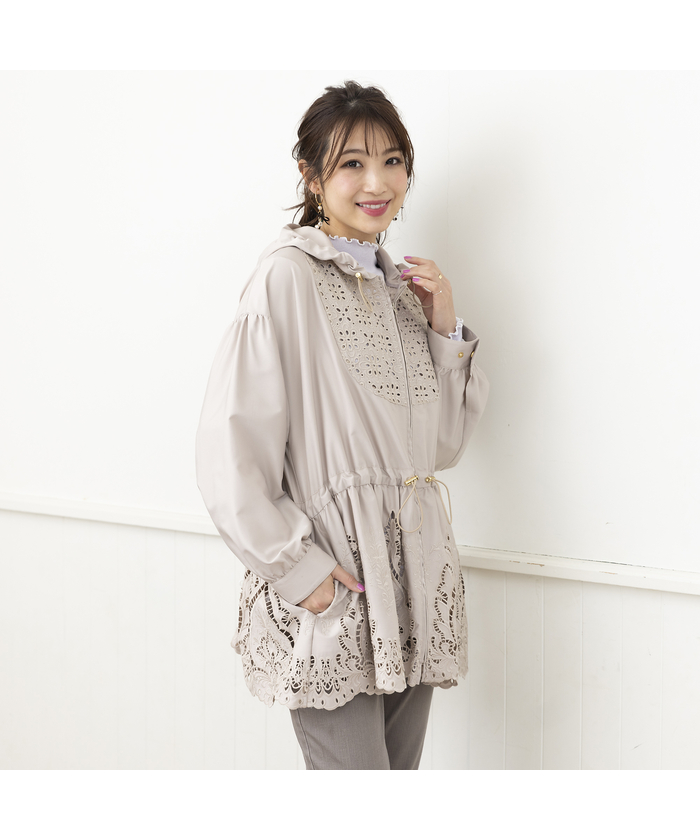 クーポン】【セール 50%OFF】ボーラー刺繍マウンテンパーカー