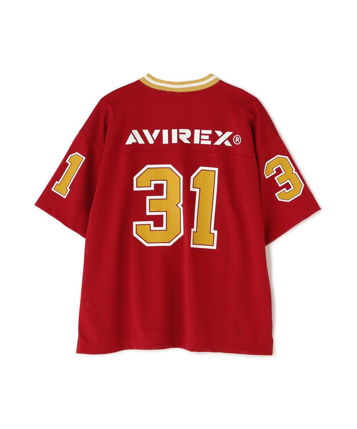セール】MESH FOOTBALL GAME T－SHIRT / メッシュ フットボール