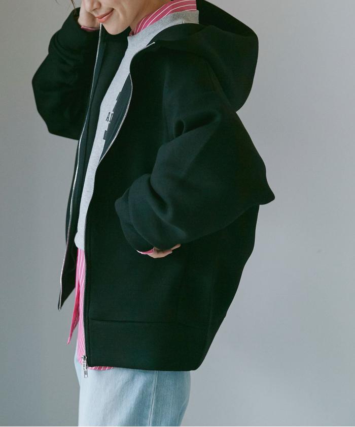LB.04/WEB限定 テックダンボールダブルジップBIGパーカ男女兼用 LB.04/WEB限定 テックダンボールダブルジップBIGパーカ男女兼用