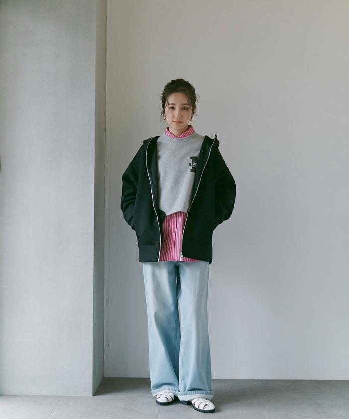 LB.04/WEB限定 テックダンボールダブルジップBIGパーカ男女兼用 LB.04/WEB限定 テックダンボールダブルジップBIGパーカ男女兼用