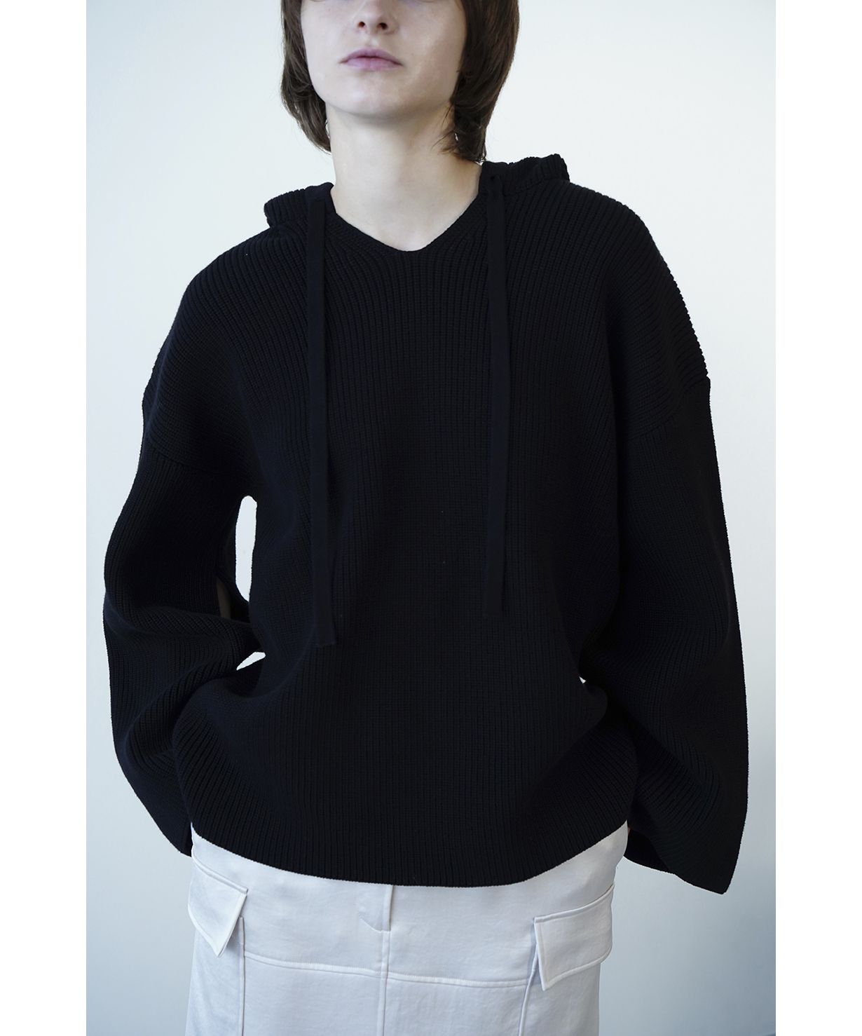 セール 40%OFF】WIDE HOOD KNIT TOPS(505181955) | クラネ(CLANE