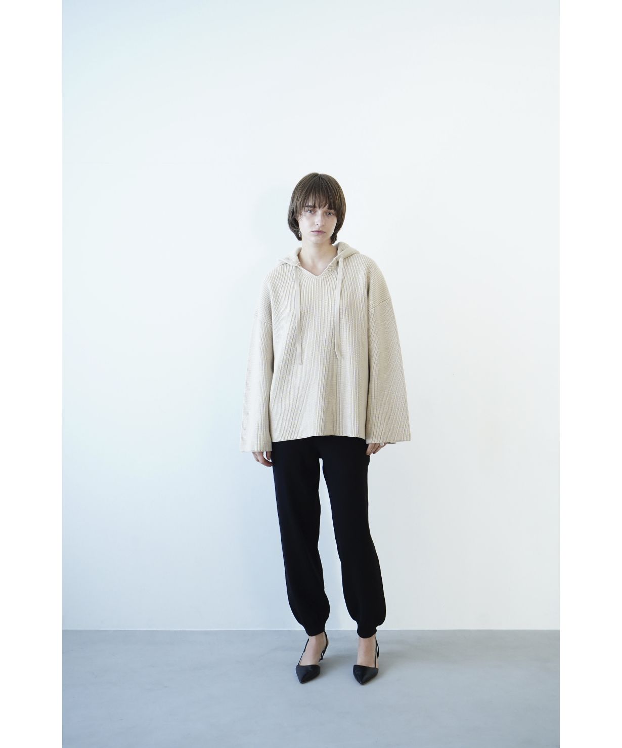 セール 40%OFF】WIDE HOOD KNIT TOPS(505181955) | クラネ(CLANE