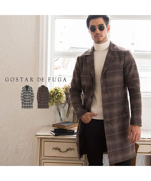 【GOSTRA DE FUGA 】ベージュ メルトンダウンウールジャケットコート GOSTRA DE FUGA 】ベージュ メルトンダウンウールジャケットコート