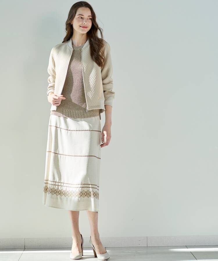 セール 50%OFF】大人の上品カジュアル/キルティングブルゾン(505189658