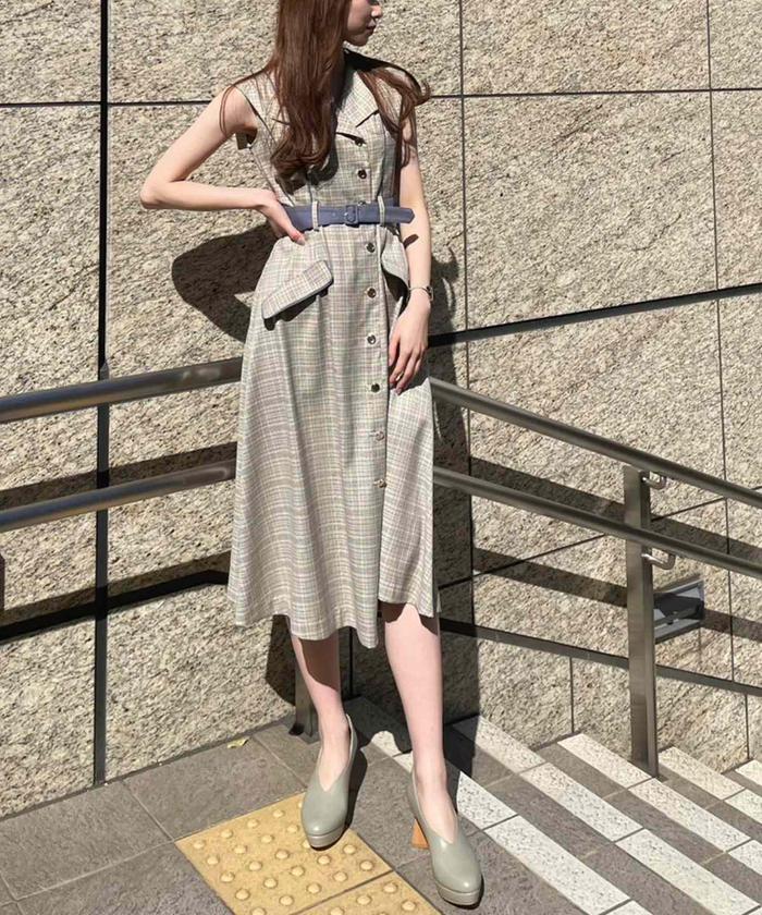 セール 30%OFF】バックセーラーカラーノースリーブワンピース セール 30%OFF】バックセーラーカラーノースリーブワンピース