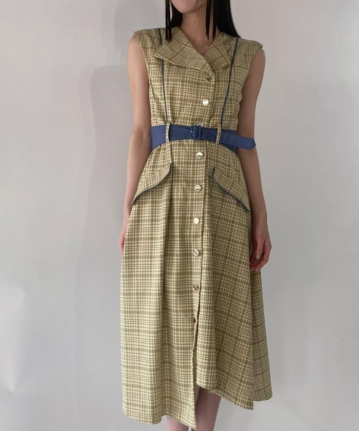 セール 30%OFF】バックセーラーカラーノースリーブワンピース セール 30%OFF】バックセーラーカラーノースリーブワンピース