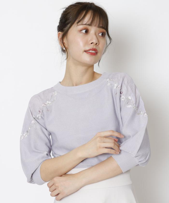 WILLSELECTION - 26日まで！ウィルセレクション チュール刺繍プルオーバー WILLSELECTION - 26日まで！ウィルセレクション チュール刺繍