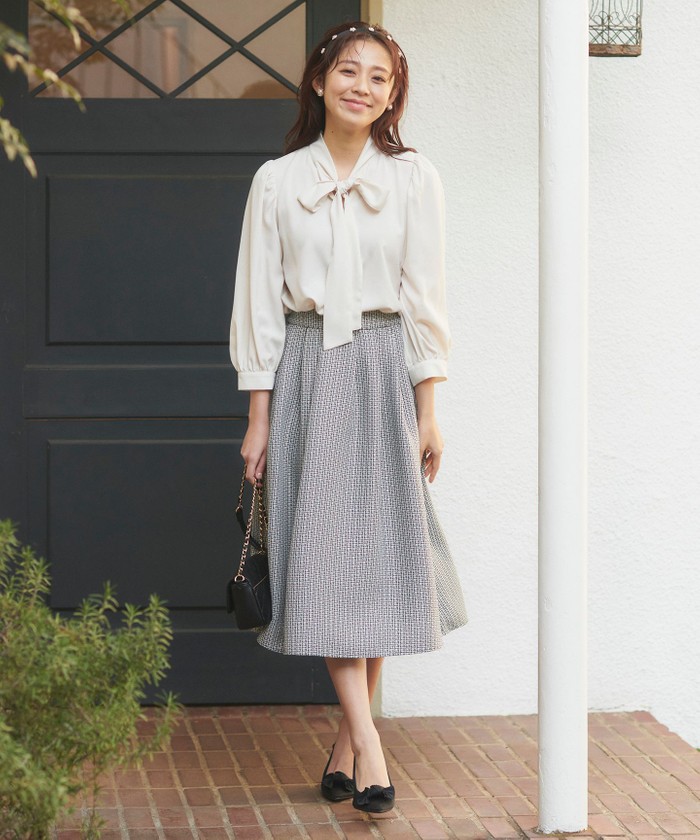 セール 30%OFF】【セットアイテム】ツイードパフスリーブ