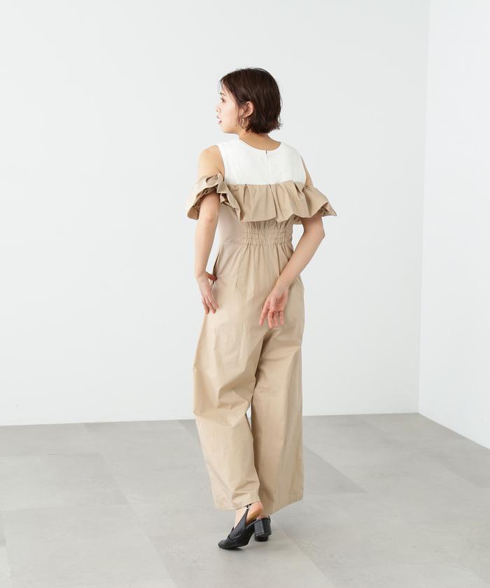 セール 50%OFF】オフショルダーバルーンコンビネゾン(505192739