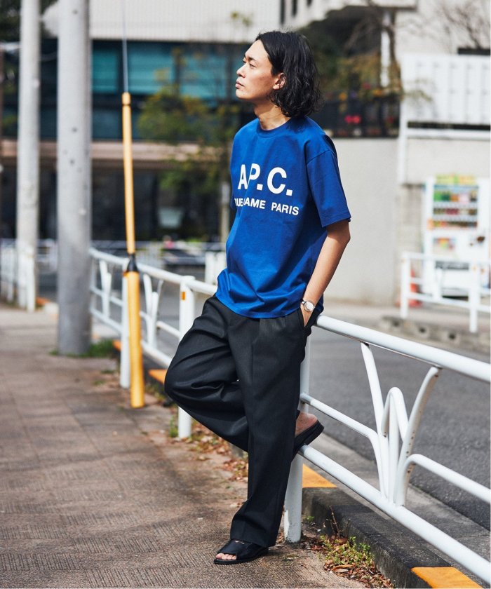 再入荷》【A.P.C. / アーペーセー】別注 オーバーサイズ ロゴプリント