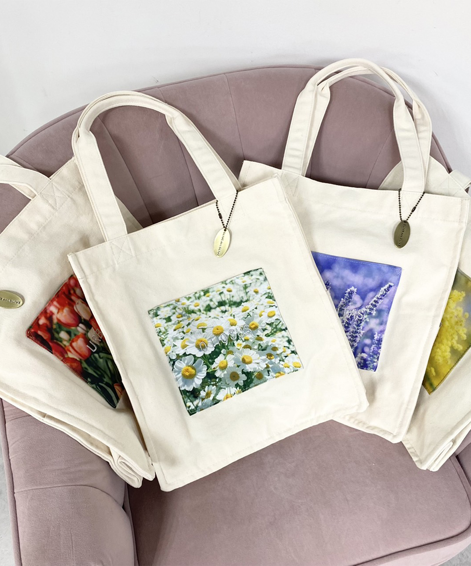 セール】転写刺繍トート(505160533) | オリーブデオリーブ(OLIVE