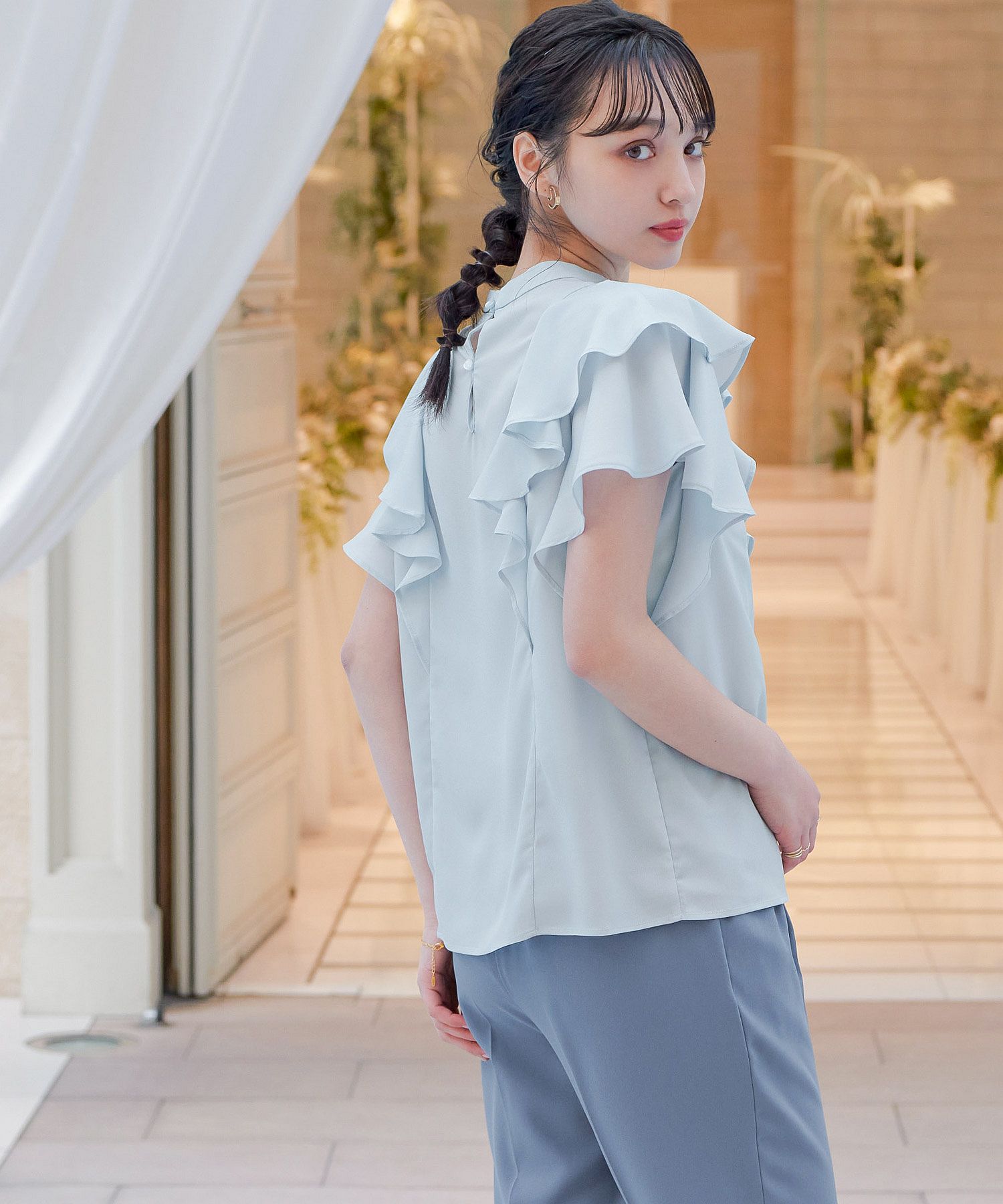 ANANAS - enonプロフ様確認用　未使用　今季anana ティアードフレアブラウス enonプロフ様確認用 未使用 今季anana ティアードフレアブラウス