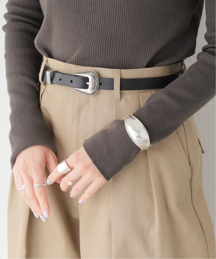 MAISON BOINET/メゾンボワネ】 20mm western belt in carf MAISON BOINET/メゾンボワネ】 20mm western belt in carf
