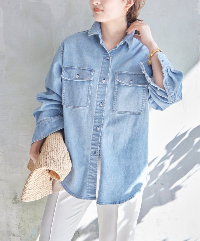 Plage ヘルシーデニム DENIM BIG シャツ（Healthy denim