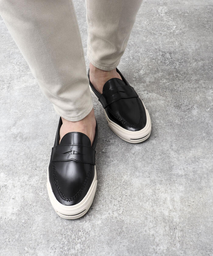 セール】【CONVERSE/コンバース】JACK PURCELL LOAFER RH レザー