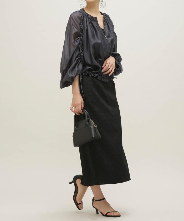 セール 60%OFF】LB.03/ドロストスリーブシアーギャザーブルゾン