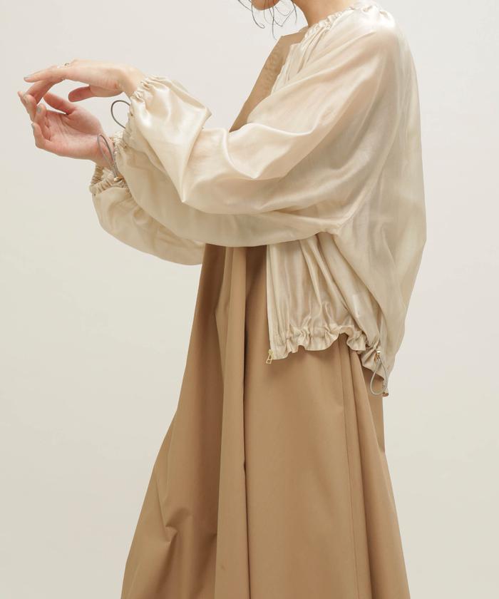セール 60%OFF】LB.03/ドロストスリーブシアーギャザーブルゾン
