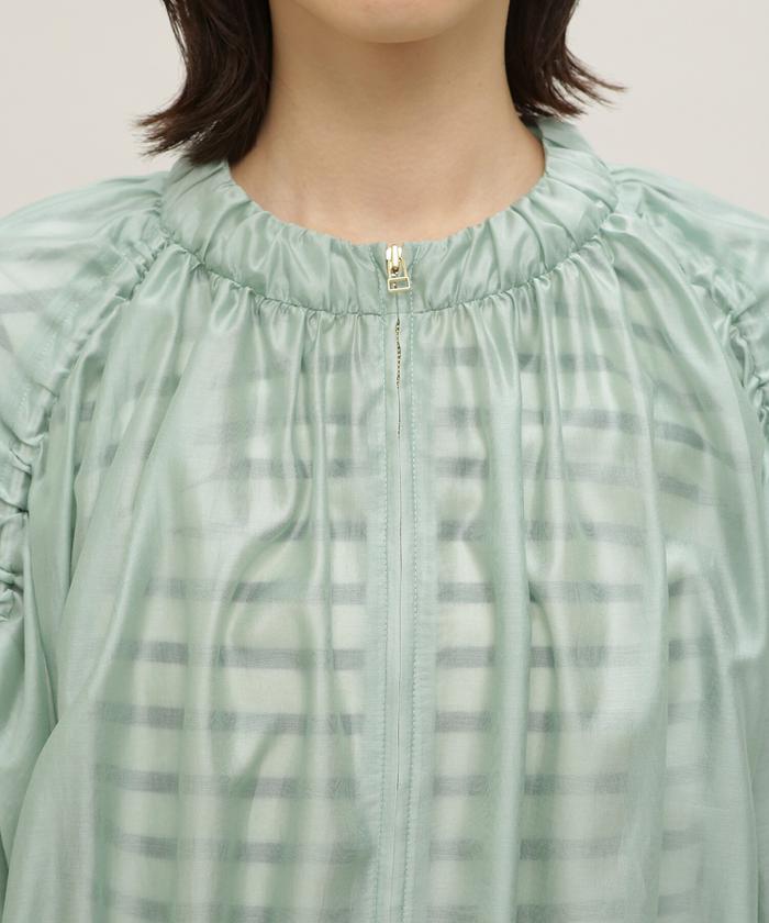 セール 60%OFF】LB.03/ドロストスリーブシアーギャザーブルゾン