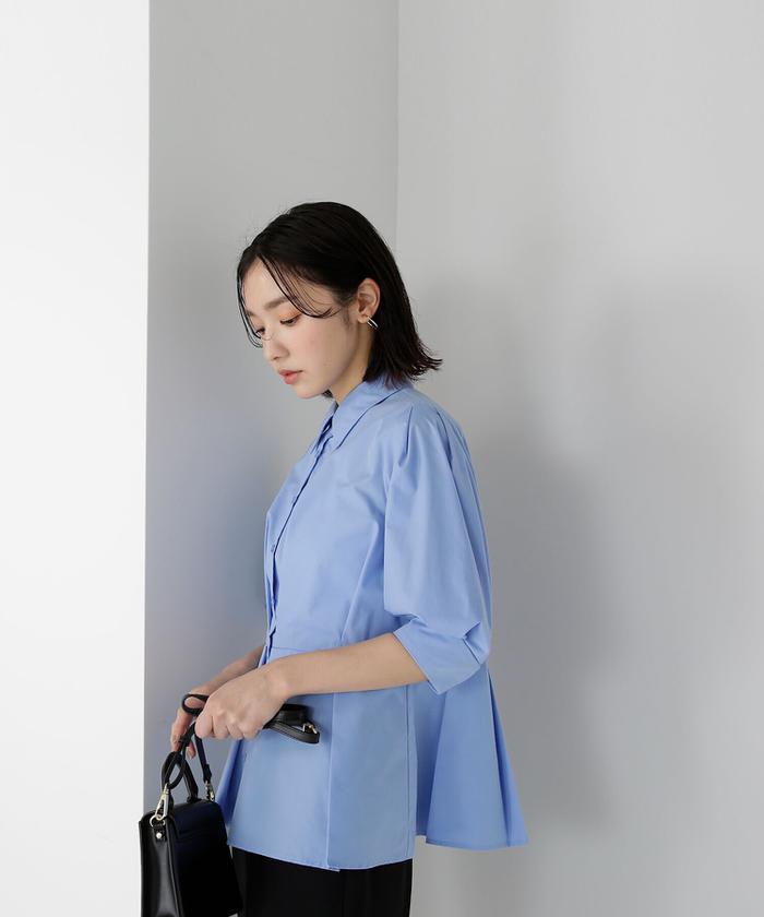 楽天市場】ウエスト切替タックシャツ NATURAL BEAUTY BASIC