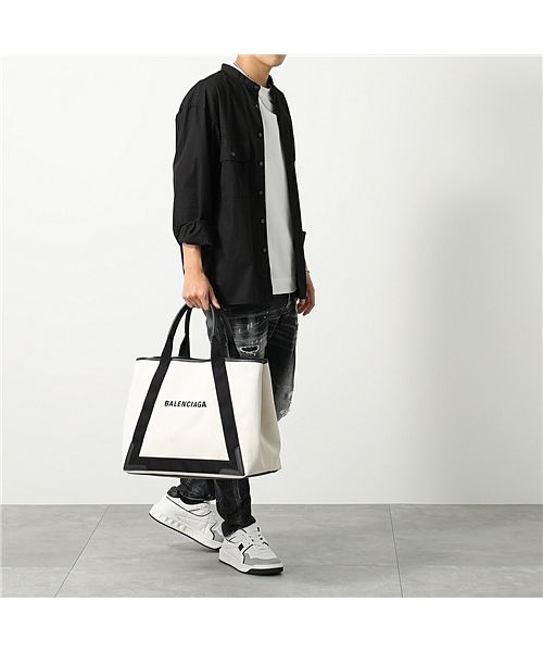 セール】【BALENCIAGA(バレンシアガ)】トートバッグ NAVY CABAS M