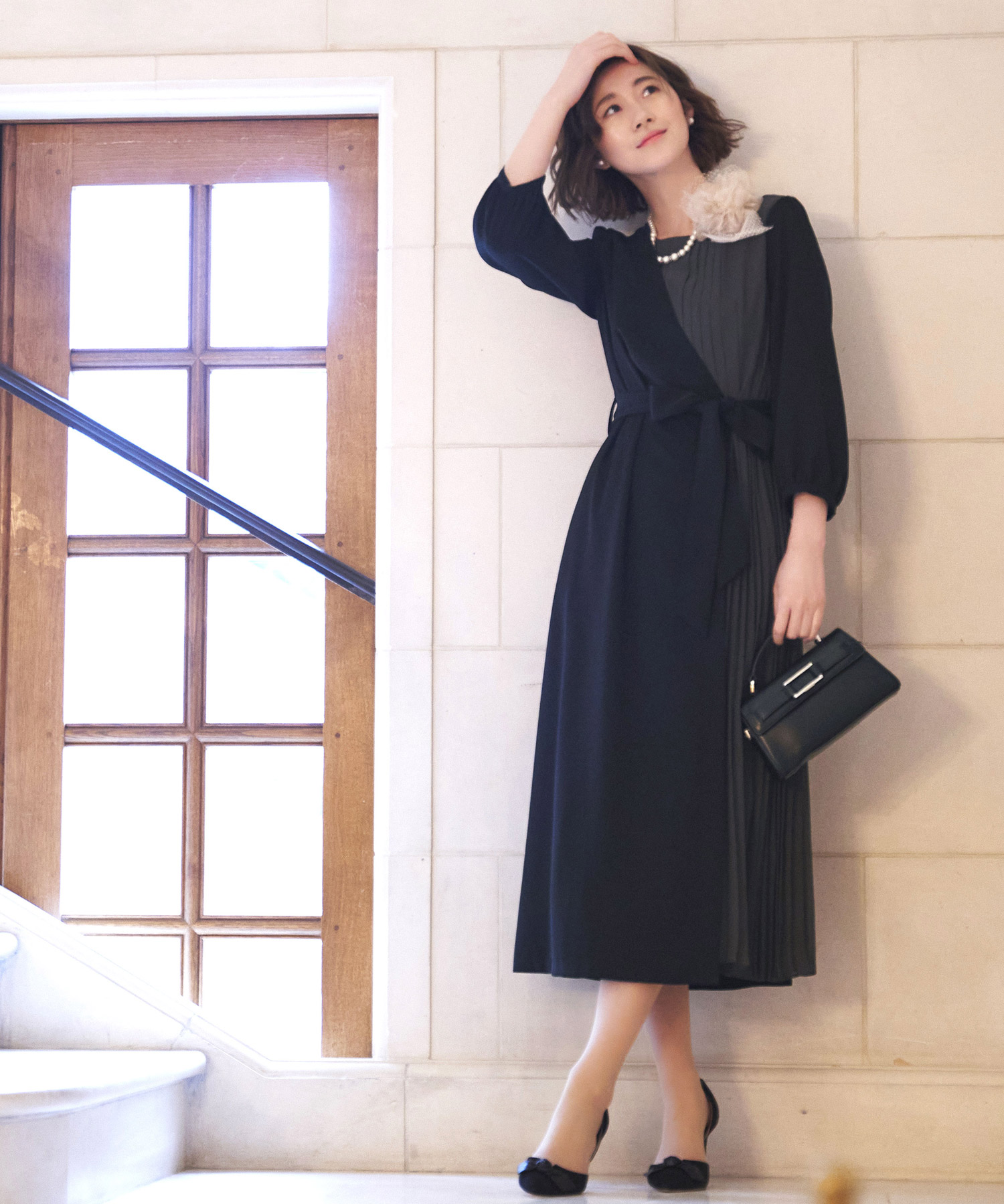 セール】ルイルエブティック RUIRUE BOUTIQUE サイドプリーツ