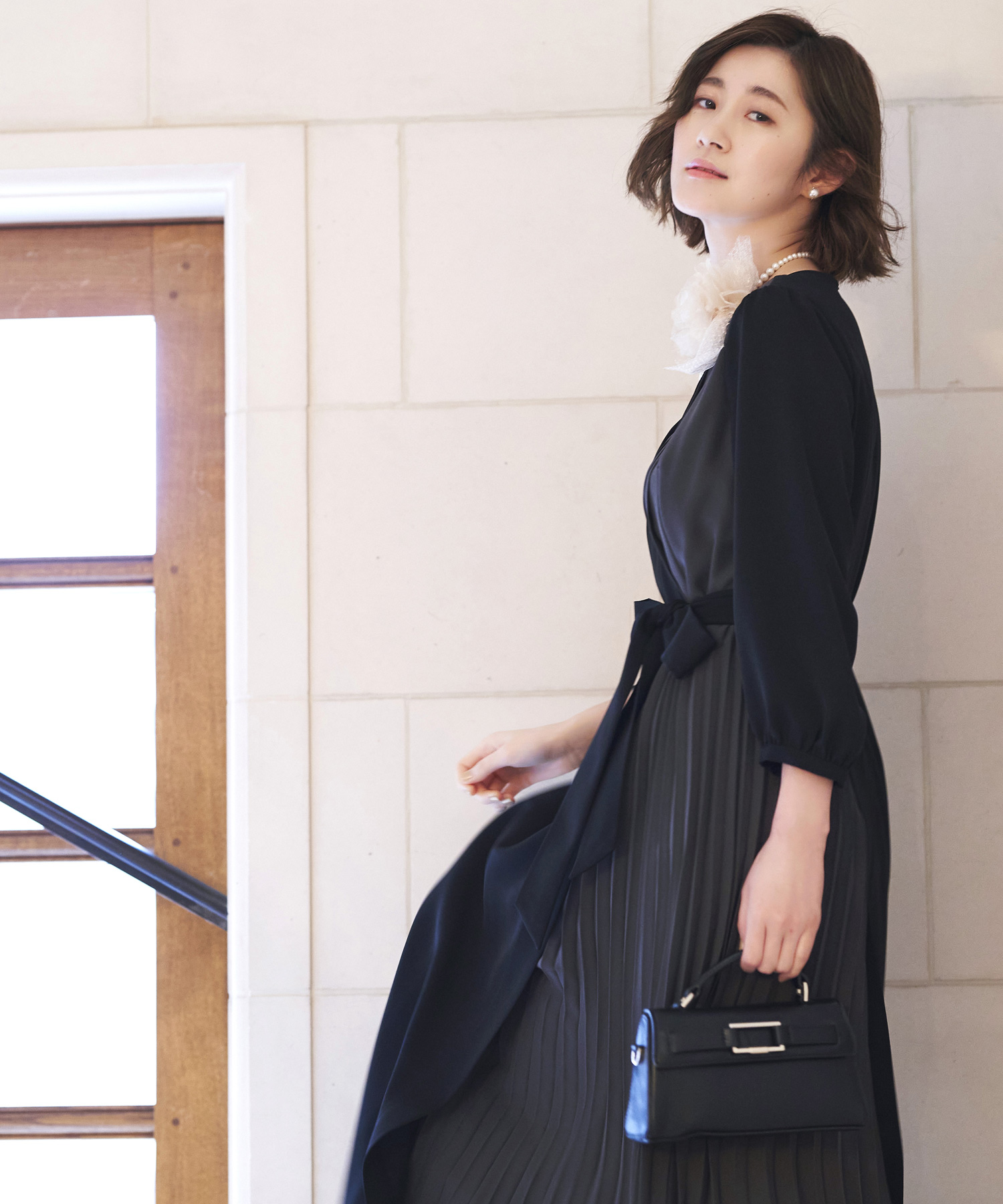 セール】ルイルエブティック RUIRUE BOUTIQUE サイドプリーツ