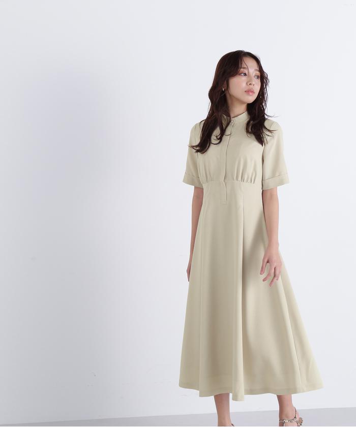 セール 30%OFF】バンドカラーシャツワンピース(505202315