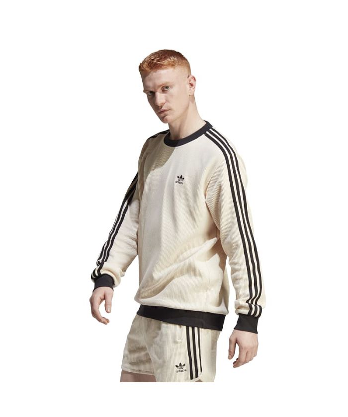 adidas Originals アディカラー ロゴ ワッフルジャージ長袖 M