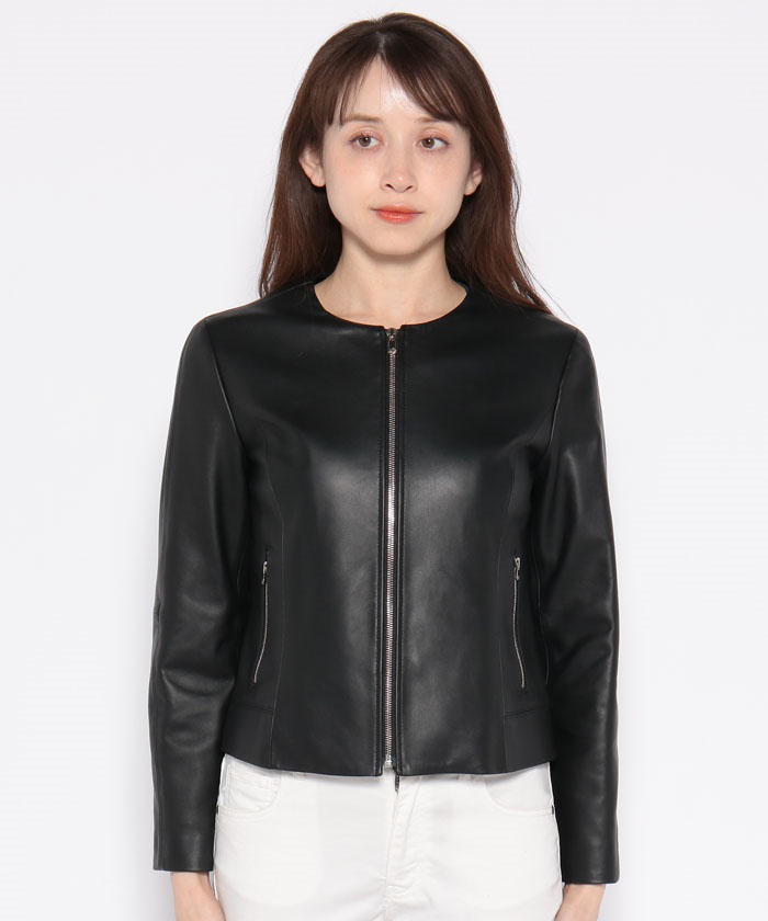 極美品　アナイ　現行タグ　ノーカラージャケット　黒　通年　日本製　38 M 極美品 アナイ 現行タグ ノーカラージャケット 黒 通年 日本製
