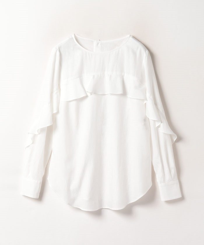 セール 50%OFF】ヨーク&ラッフルスリーブブラウス(505146827