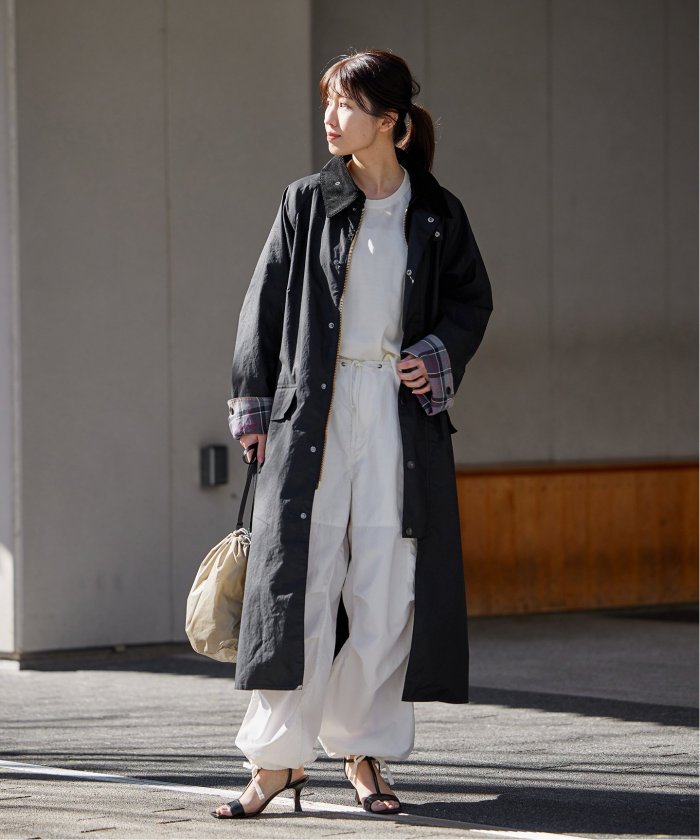 別注【Barbour/バブアー】OS BURGHLEY JS EXCLUSIVE:コート(505176605
