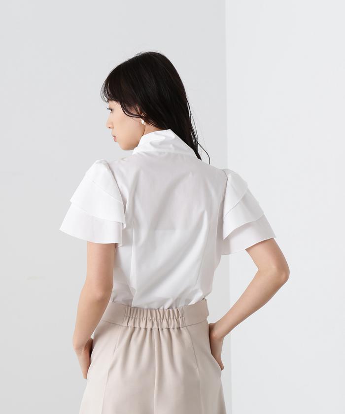 セール 30%OFF】ティアードスリーブリボンブラウス(505195179