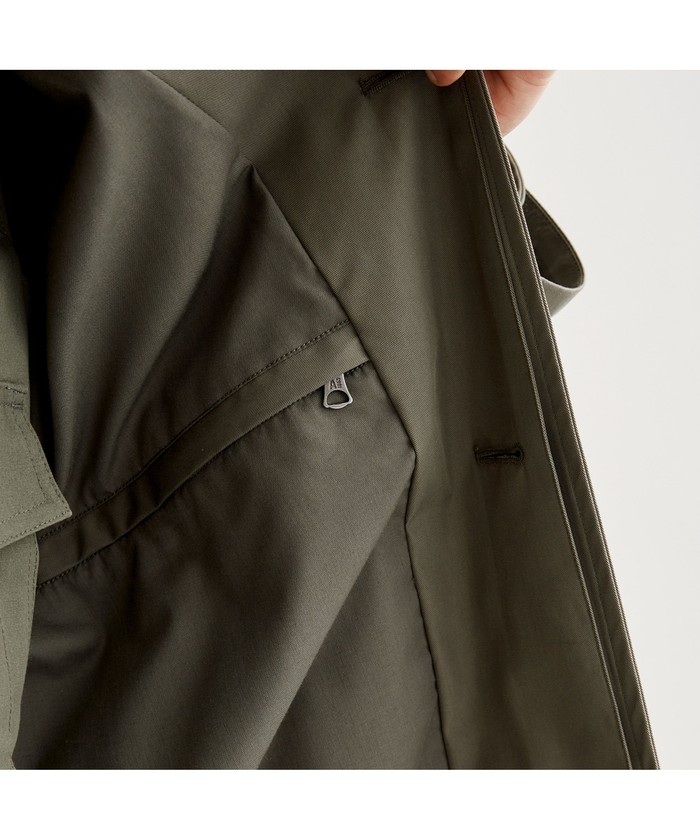 AIGLE 透湿防水トレンチコート ステンカラーコート 31.900円 新品 AIGLE トレンチコート コート GORE-TEX ゴアテックス 防水 防風