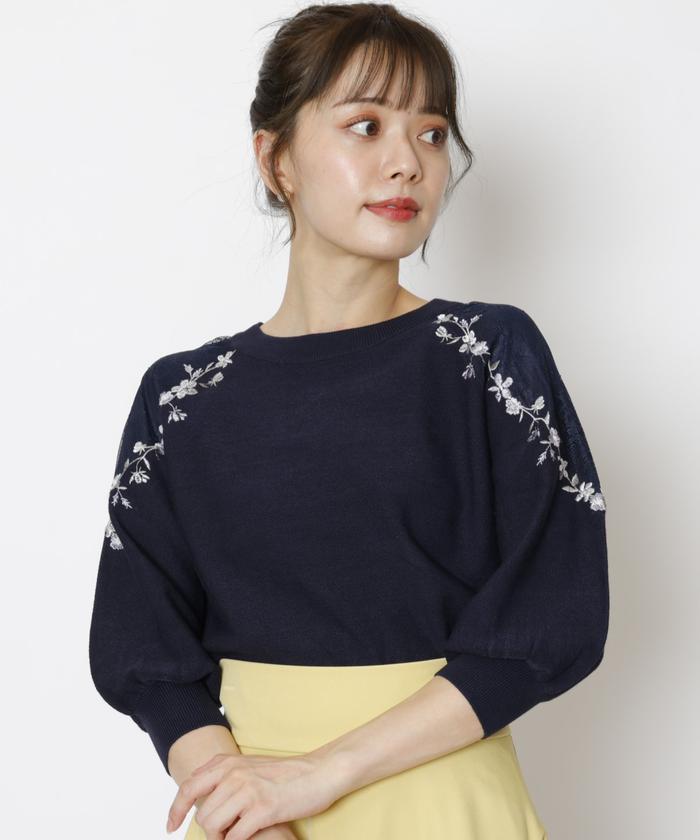 WILLSELECTION - ウィルセレクション チュール刺繍プルオーバー ♥チュール刺繍ワンショルプルオーバー♥ | WILLSELECTIONﾙﾐﾈｴｽﾄ