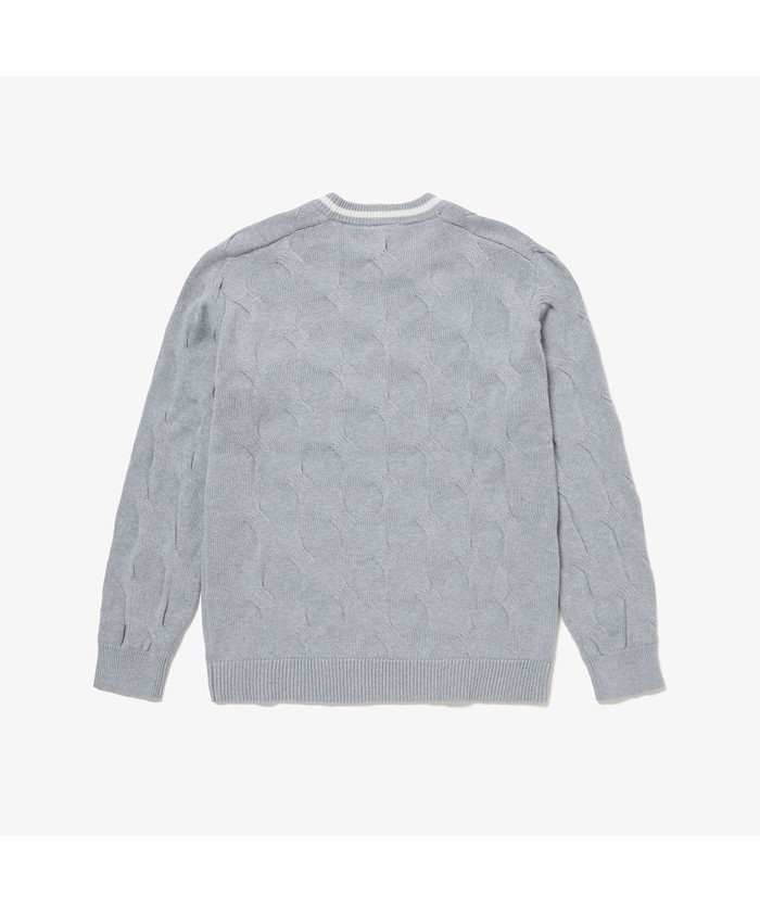 セール 50%OFF】変形ケーブルコットンニットセーター(505206926