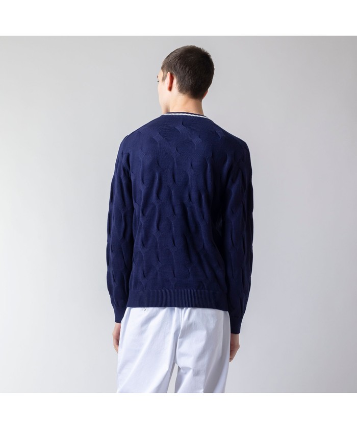 セール 50%OFF】ラコステ LACOSTE 変形ケーブルコットンニット