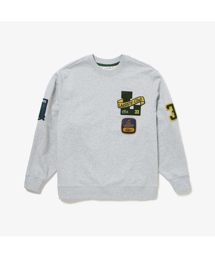 セール】ラコステ LACOSTE ヘリテージワッペンクルーネック