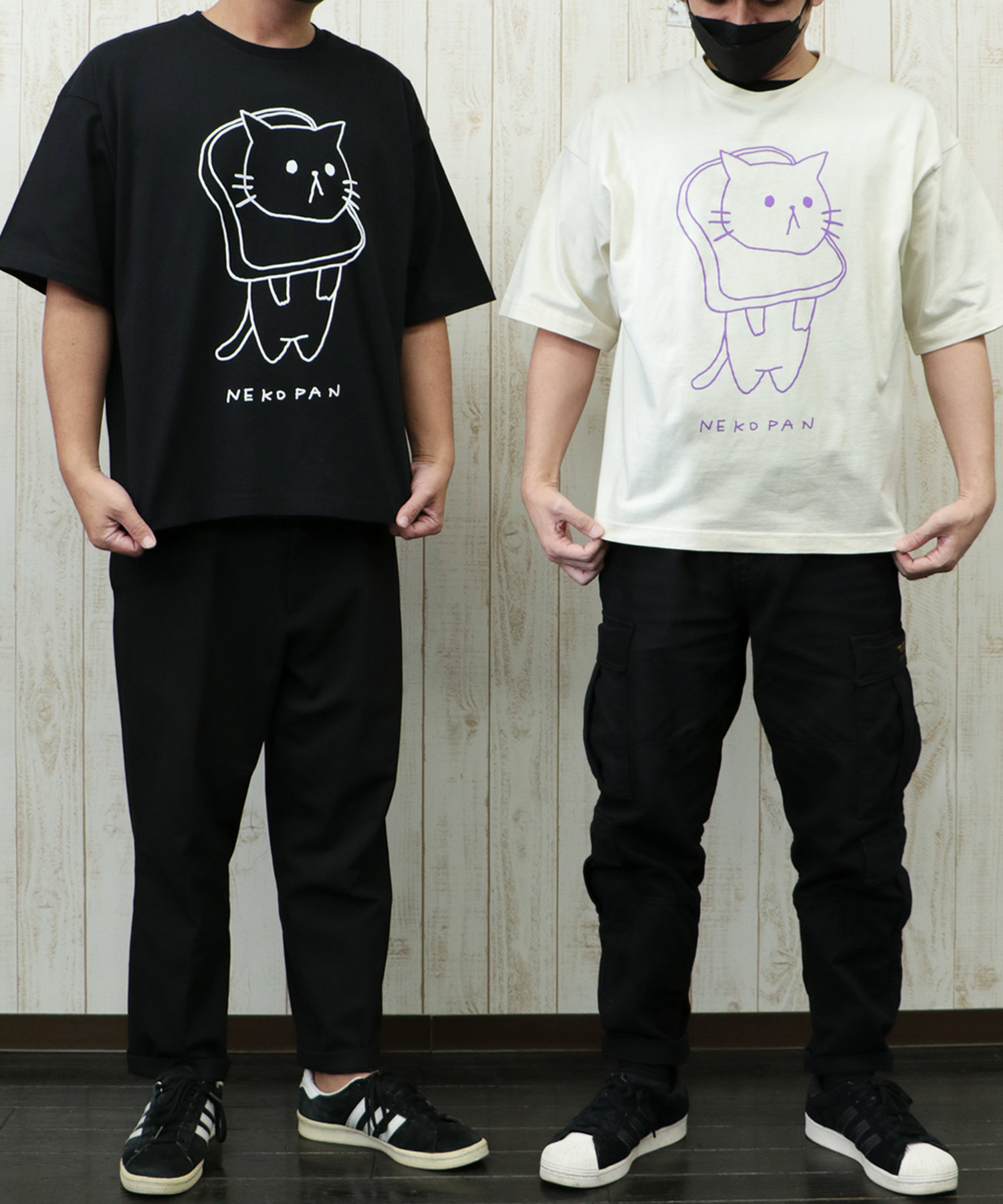 castanetTシャツ3枚セット(バラ売り可) 高級NEKOPAN柄BIG Tシャツ(505206003) | スカラー パリティ