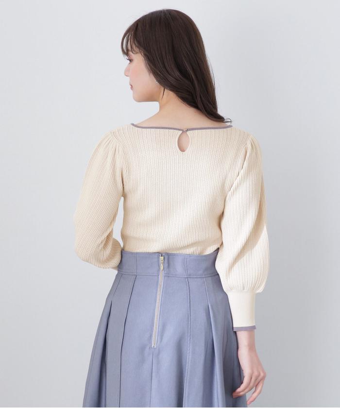 セール 50%OFF】ランダムリブマトンスリーブニット(505210927