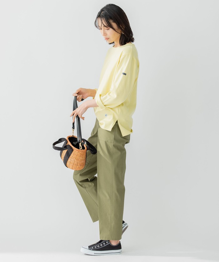 23区S【洗える】Armor-luxスリット チュニック　32サイズ 23区 tシャツ 「洗える」Armor-lux スムース クロップド