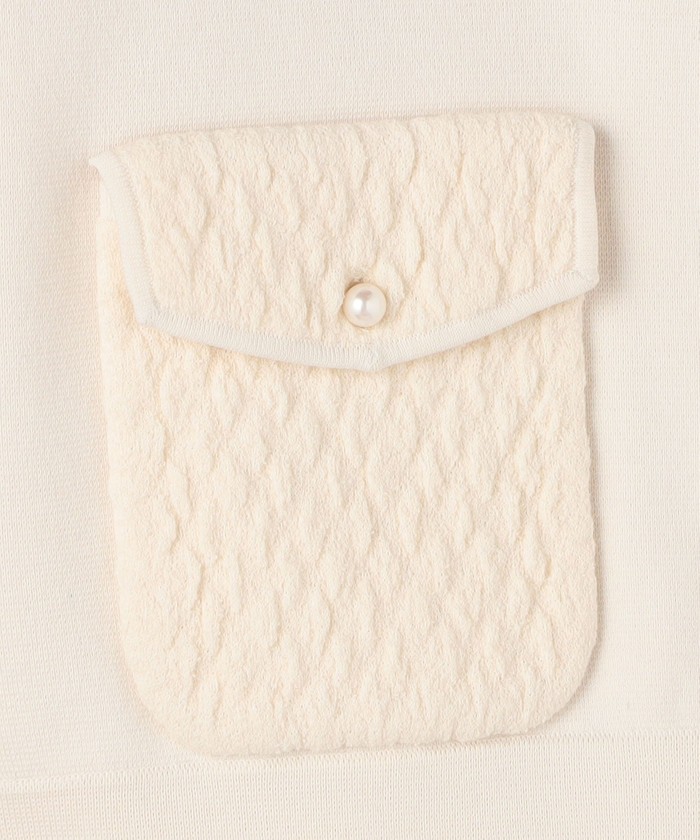 セール 40%OFF】パールキルティングコンビ クルーネック