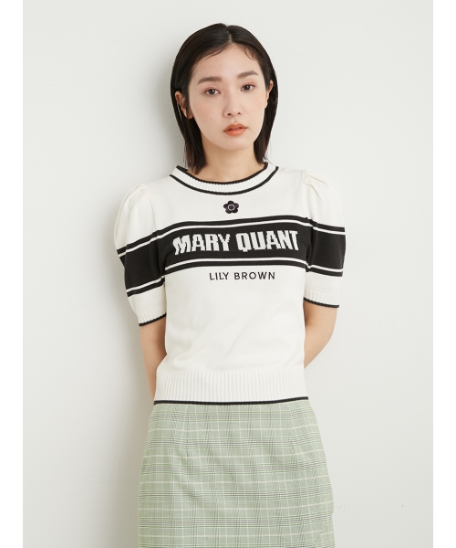 特注加工 LILY BROWN×MARY QUANT ロゴTシャツ - トップス