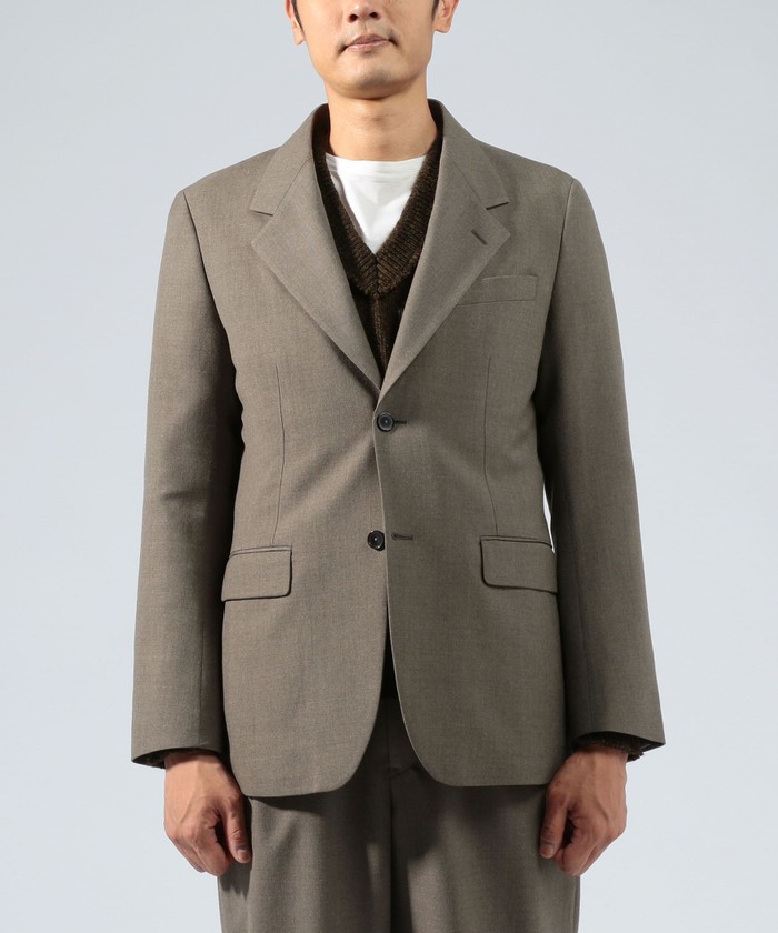 クーポン】【セール 50%OFF】ウールサージ シングルブレステッド